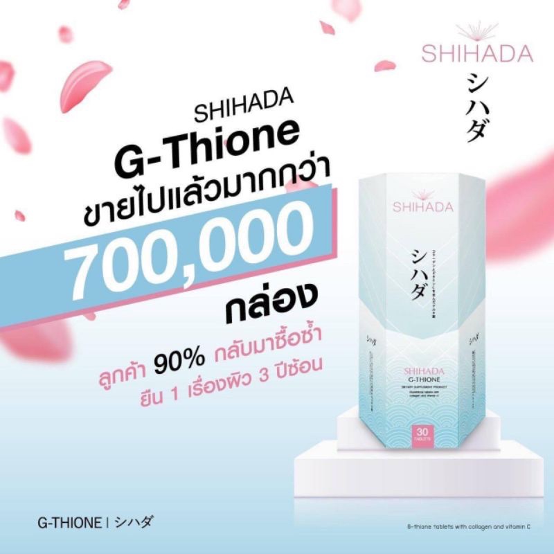 Shihada gluta 50 เม็ด กลูต้าชิฮาดะ グルタ อาหารเสริมบำรุงผิว มี2ตัวเลือก