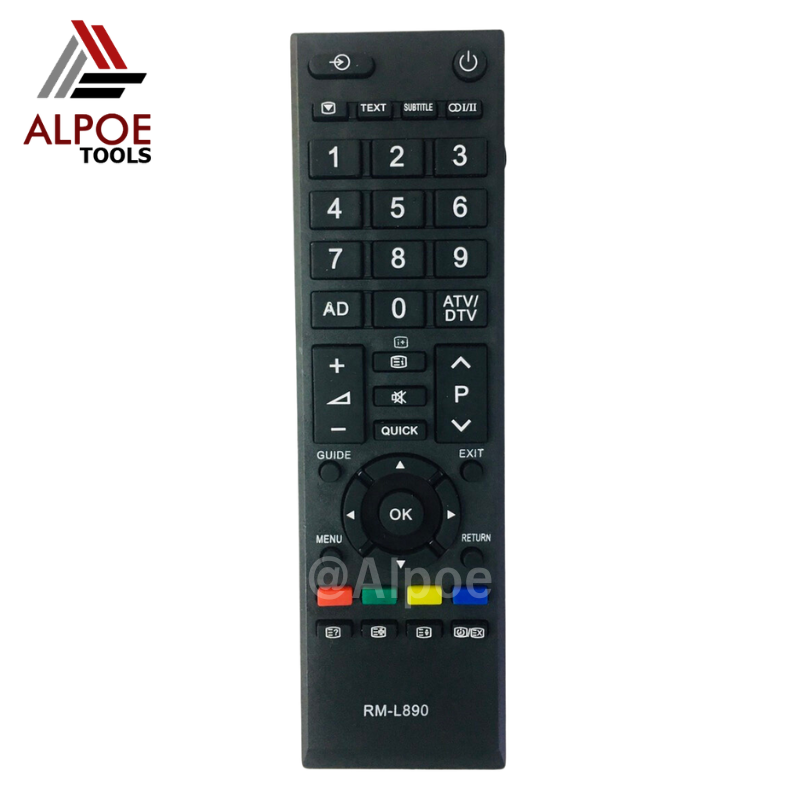 รีโมททีวีรวม Toshiba รหัส RM-L890+ สำหรับ ทีวีจอแบน , LED , LCD