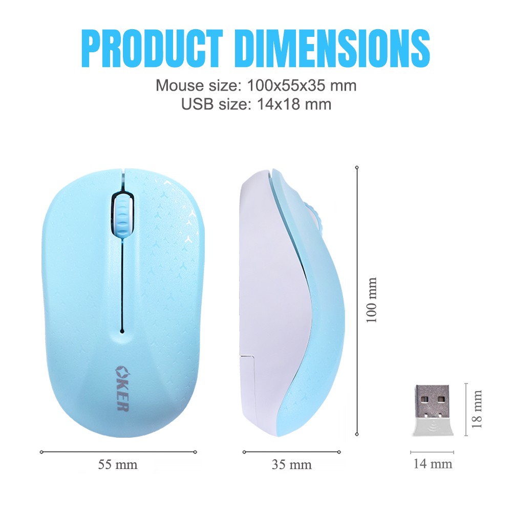 M537 OKER WIRELESS MOUSE 20M 1200DPI MO-OK-WL-357xx