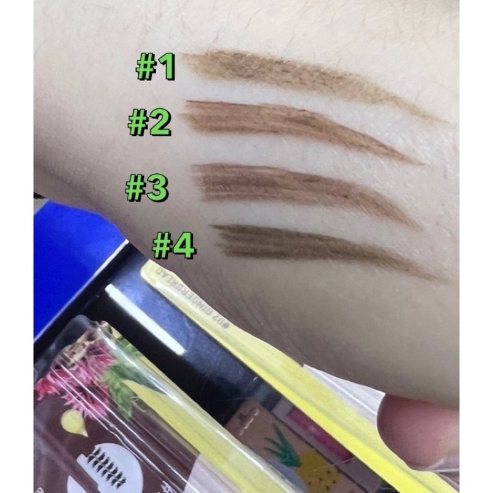 Baby Bright Flat Tip Eyebrow Pencil ดินสอเขียนคิ้ว หัวแบน พร้อมบำรุง เบบี้ ไบร์ท