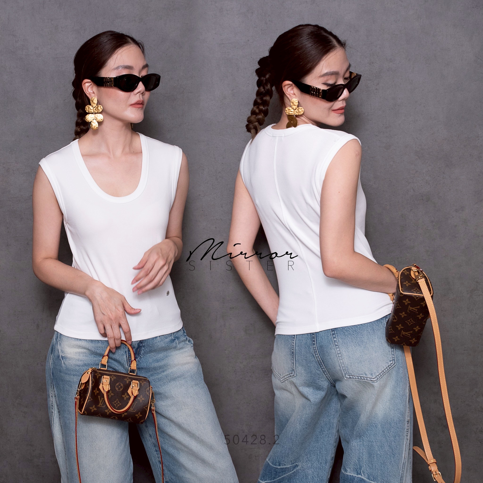 MiRRoRSiSTER's TiLL Tank Top•• เสื้อแขนกุดคอU PREMiUM QUALITY เนื้อนุ่ม ใส่ระบายอากาศดี เหมาะกับอากาศThailand ••สารพัดแมช•• ตัวเก่งที่ควรมีติดตู้ เนื้อผ้ายืดสวยมีtexture แมชกับอะไรก็เก๋ recommended ว่าต้องมี