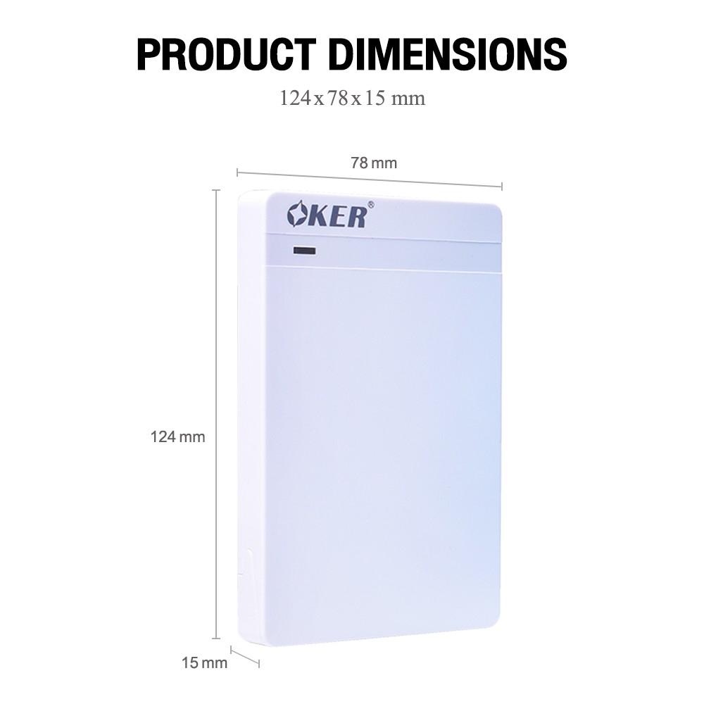 OKER ST-2568 OKER EXTERNAL HDD BOX 2.5"USB EX-25-OK-2568x