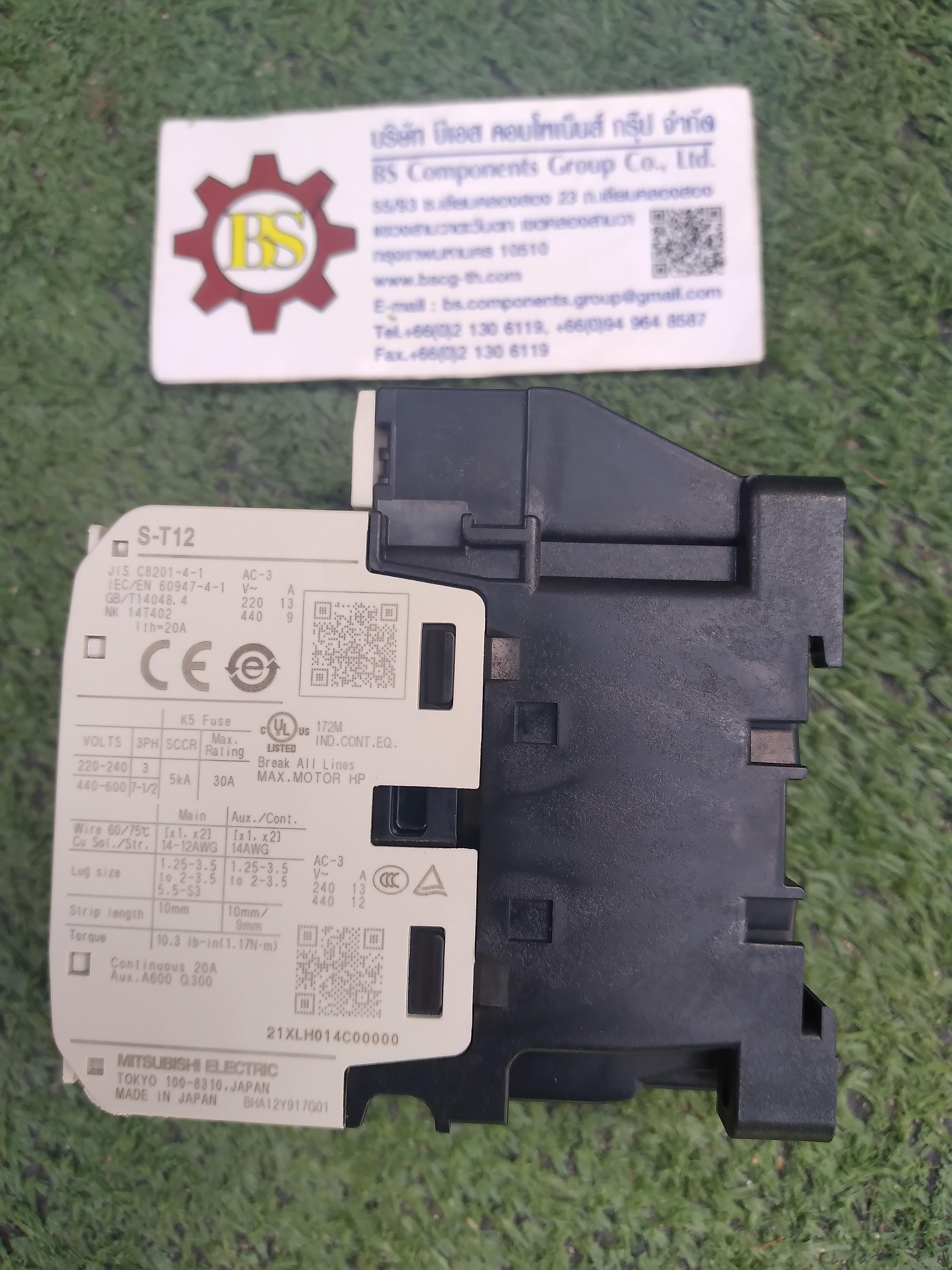 MITSUBISHI : คอนแทคเตอร์ S-T12 coil 220Vac