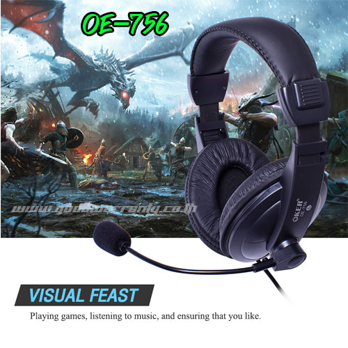 OKER OE-756 OKER Stereo HeadSet หูฟัง+mic HP-HM-OK-SM756