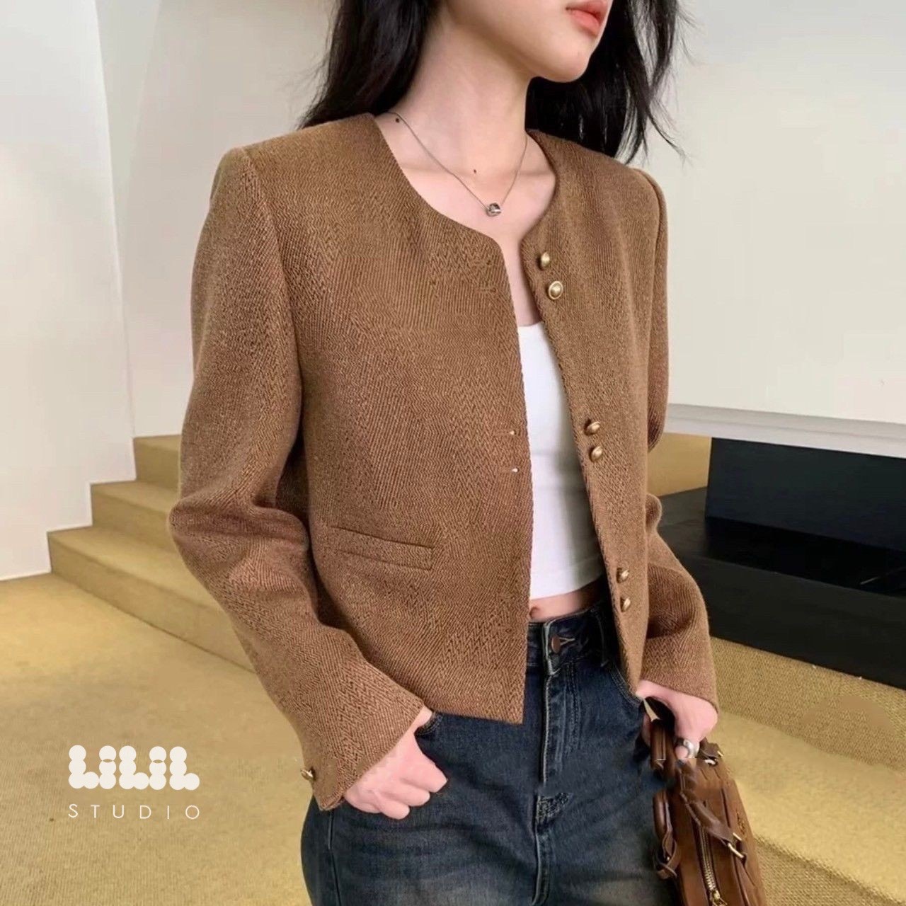 เบลเซอร์Korea style สั่งได้เลยนะคะ ผ้าดูดี cutting เนี้ยบสุด มีซับใน พร้อมส่งค่ะ