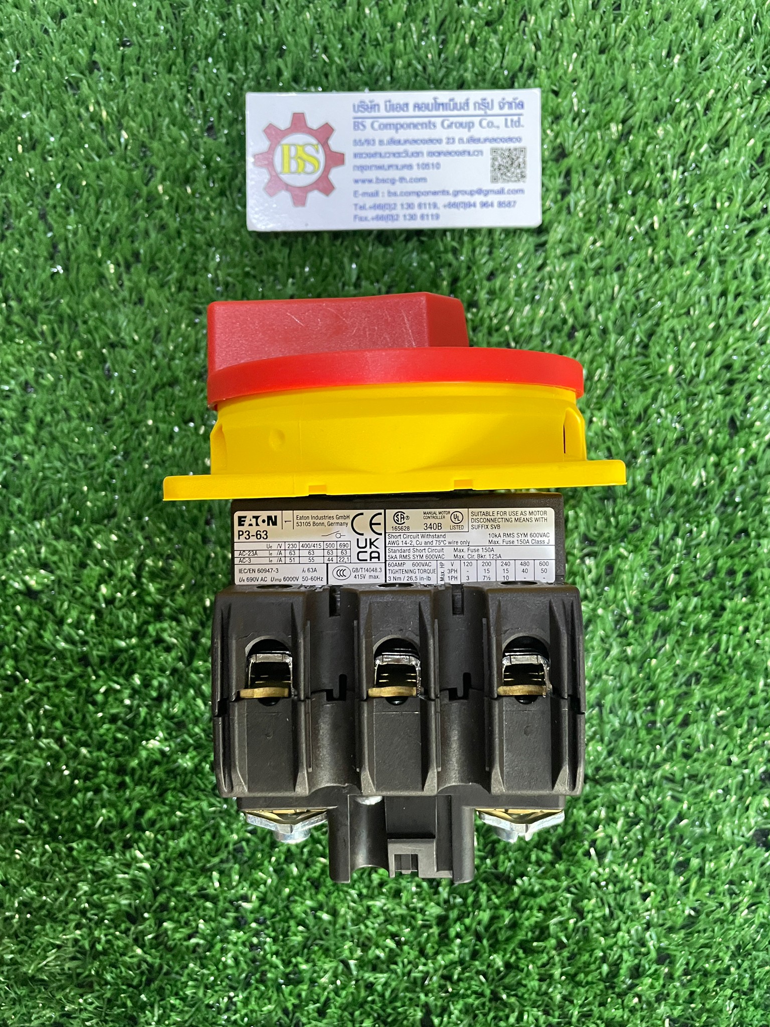 EATON : Main switch panel P3-63/EA/SVB 3P 63A