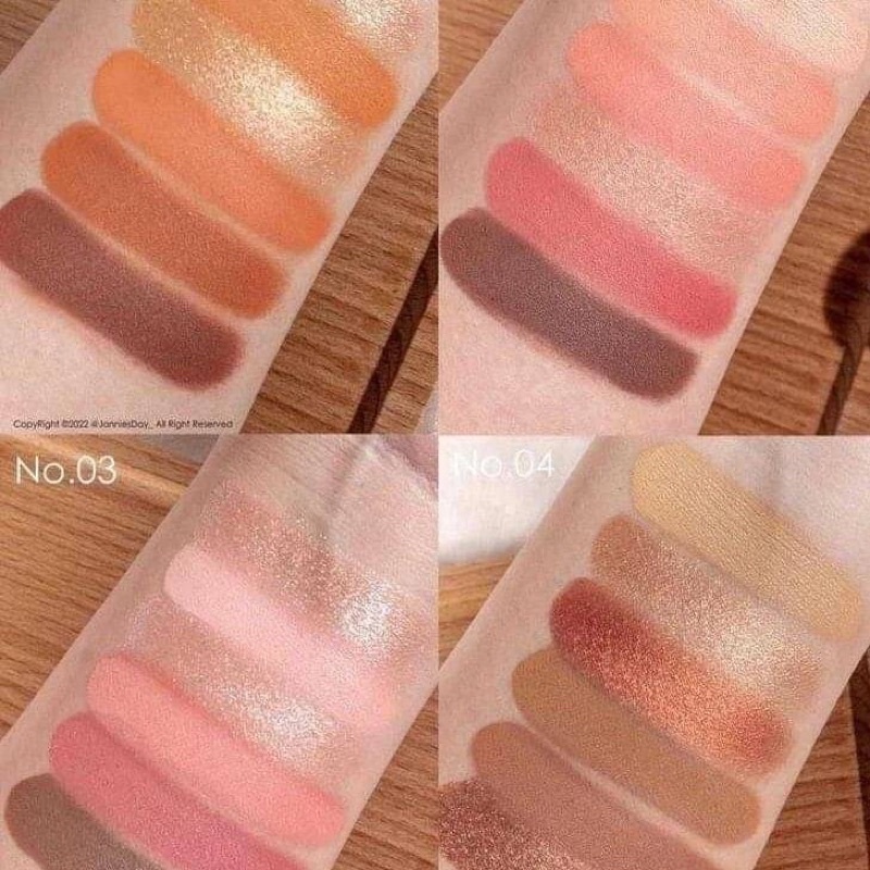 odbo Signature Eyeshadow Palette 6 colors 4.8g OD276 โอดีบีโอ ซิกเนเจอร์ อายแชโดว์ พาเลท