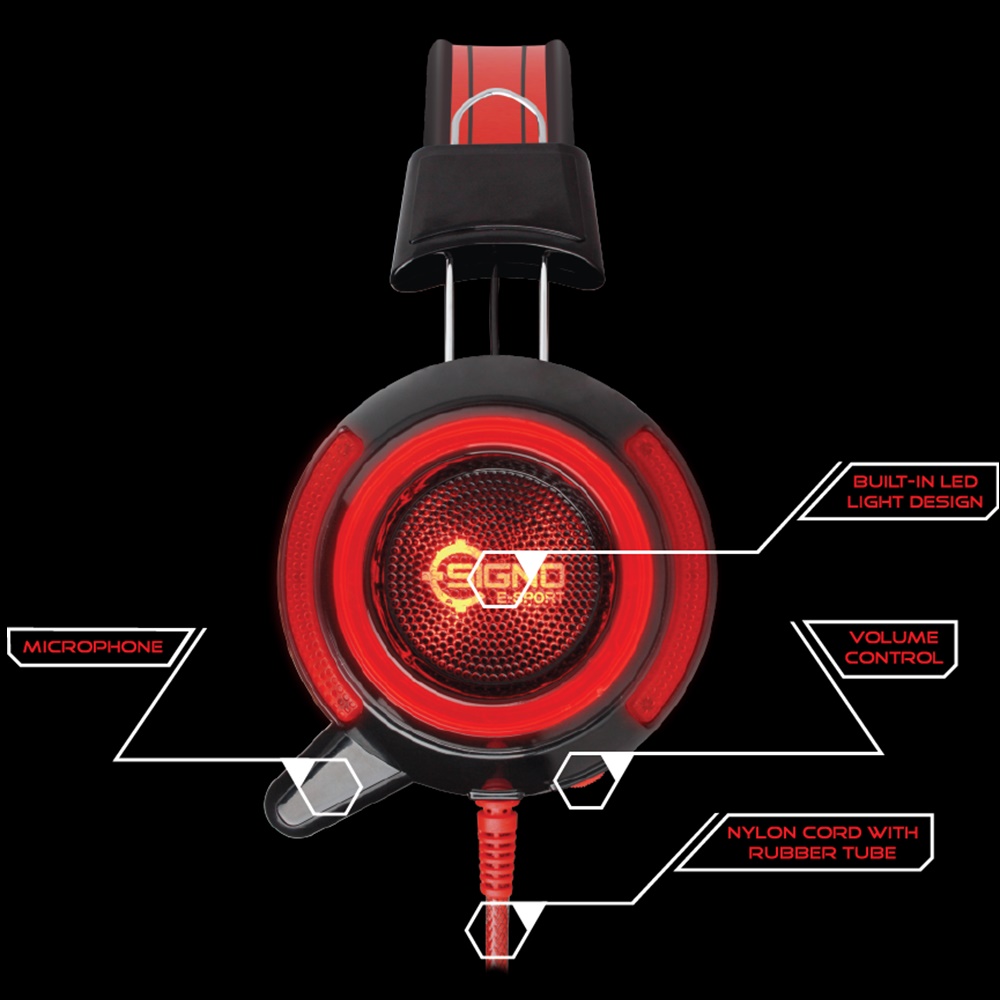 HP-805 SIGNO HARPHONES GAMING THUNOER HP-805 HP-HM-SI-805BK