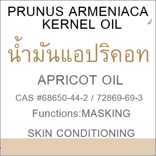 APRICOT KERNEL OIL (Prunus armeniaca) / น้ำมันแอปริคอท ของเหลวใส