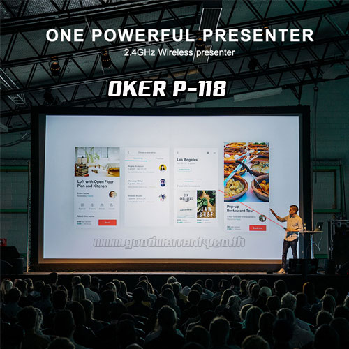 P-118 OKER 2.4GHZ WIRELESS PRESENTER MO-OK-WL-P118B