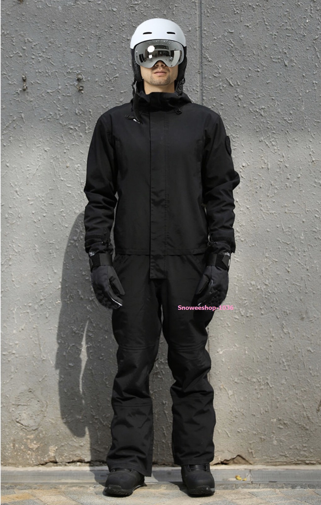 ชุดสโนว์บอร์ดจั๊มสูทผู้ชายผู้หญิง เซทสกีชุดยาวกันหนาวติดลบ 30 เหมาะสำหรับเล่นสกีลุยหิมะ