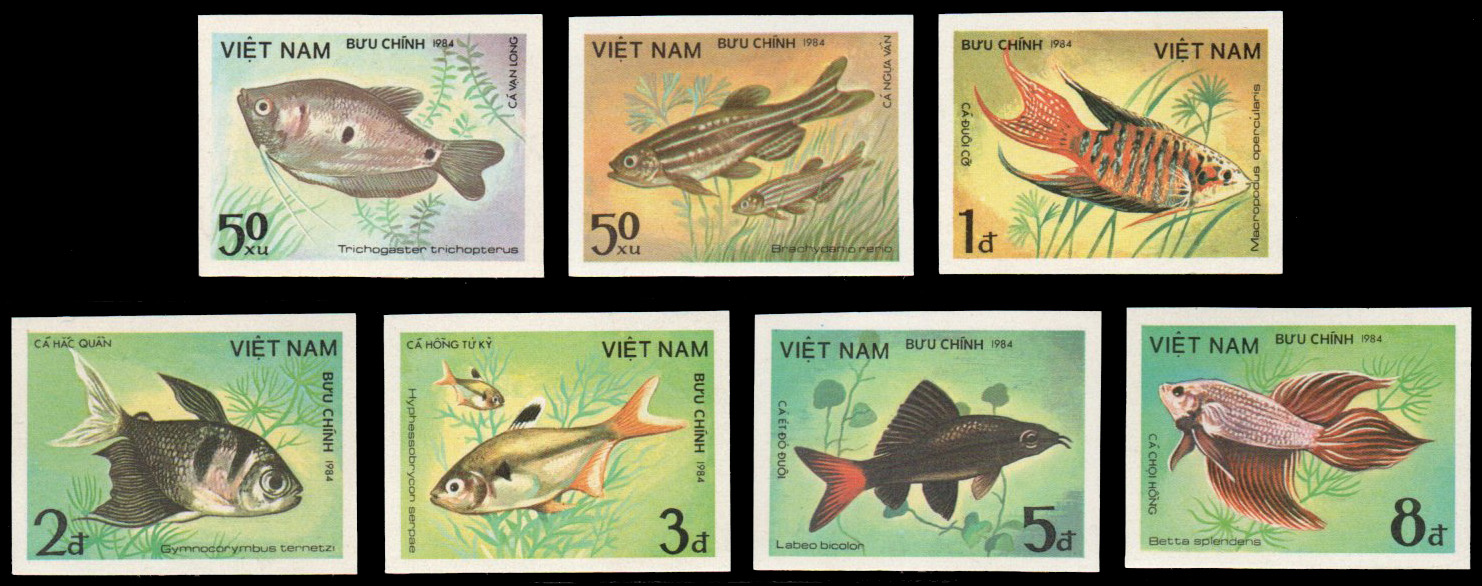 Vietnam Imperf Ornamental fishes