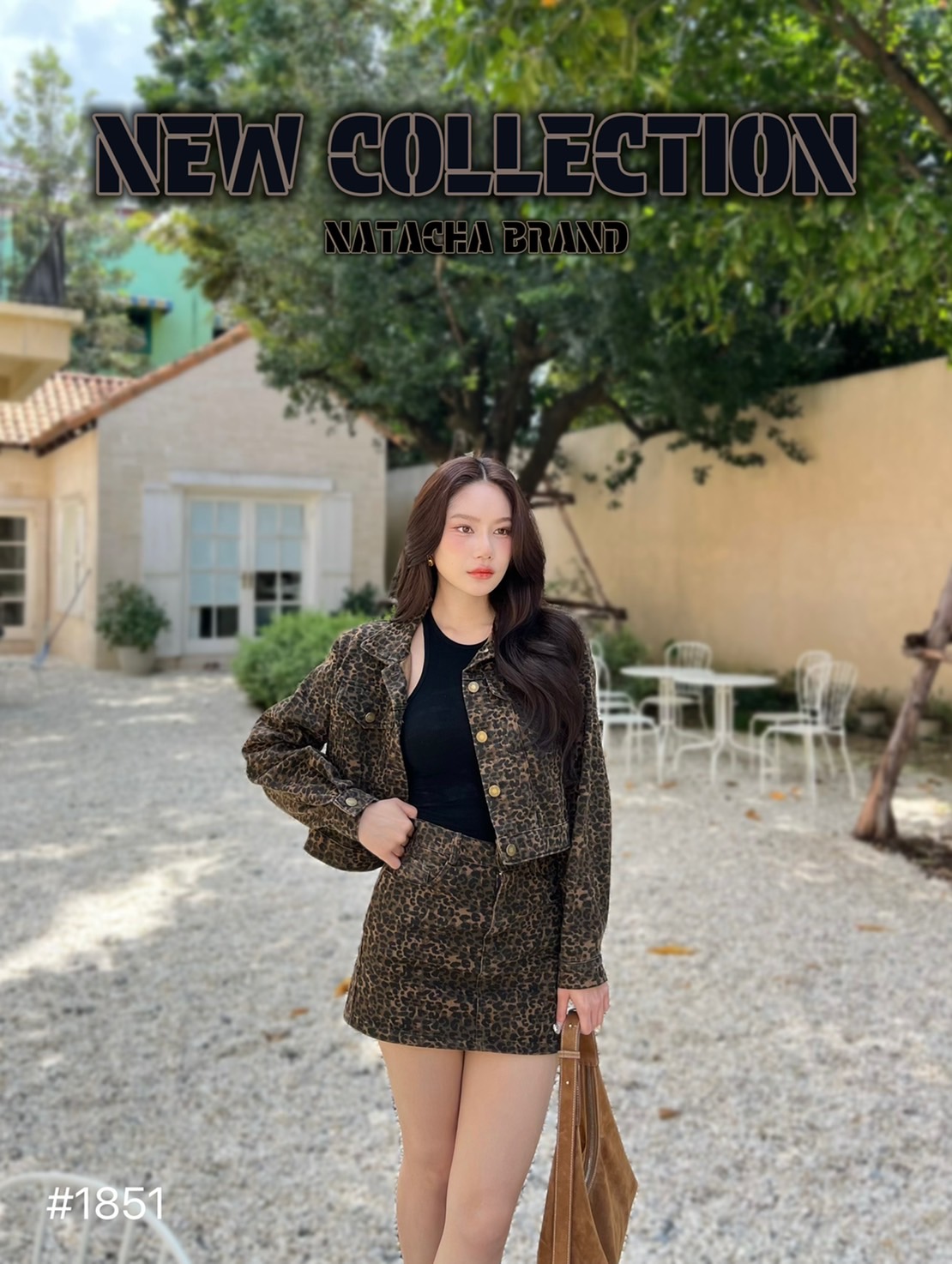 Setแจ๊กเก็ตยีนลายเสือ เสื้อแจ็กเก็ตแขนยาวตคอปกแพทเทิลโอเวอร์ไซส์ แมตกระโปรงเข้าเซ็ต ลายเสือแซ่ปๆเป็นผ้ายีนพิมลายนะค่า ห้ามพลาดเลยจ้