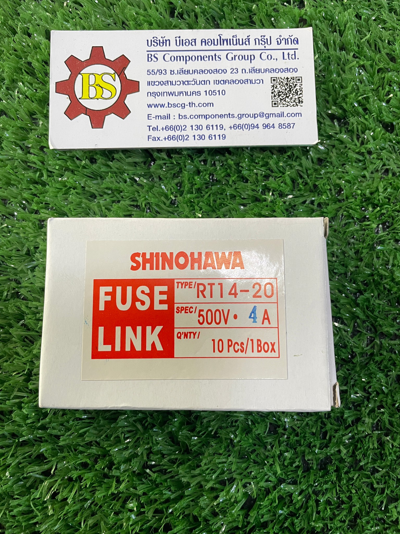 SHINOHAWA : ลูกฟิวส์ขนาด RT14-20 10x38 4A