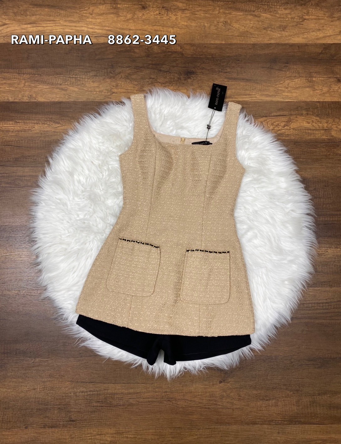 Label :: RAMI-PAPHA(รมิปภา) เสื้อเนื้อผ้าทวีตเนื้อนุ่มสีสวย เนื้อผ้าไม่หนานะคะ +บ กางเกงขาสั้นสีดำ กระเป๋าใช้งานได้จริง