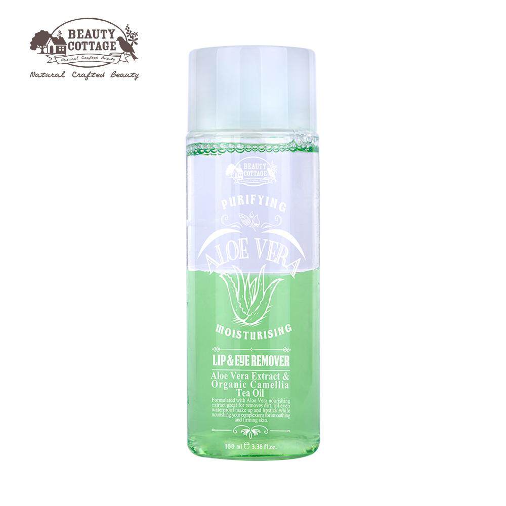 BEAUTY COTTAGE ALOE VERA PURIFYING & MOISTURISING LIP & EYE REMOVER 100 ml คลีนซิ่ง เช็ดตาและปาก