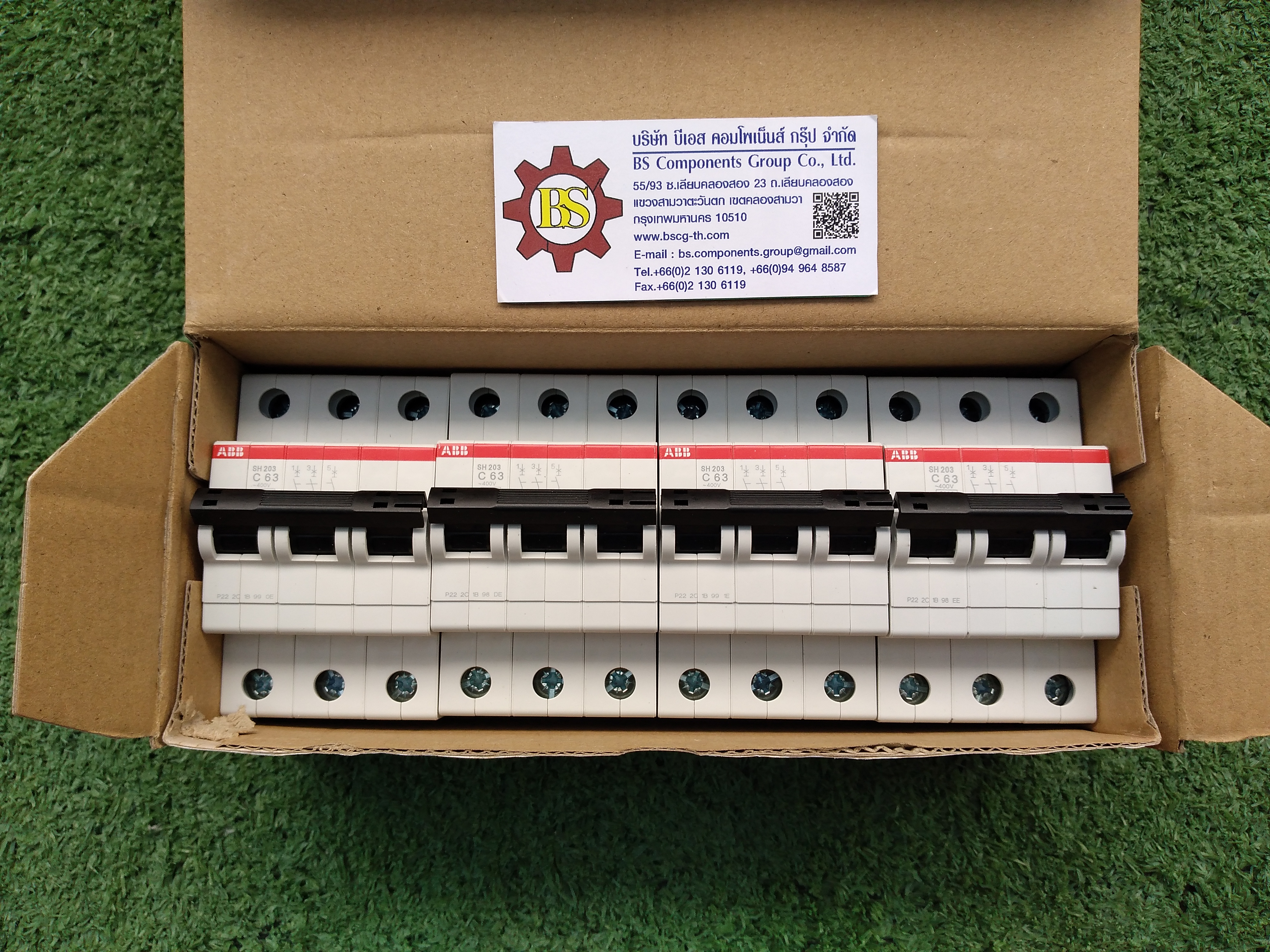 ABB : MCB. (ลูกย่อย) SH203-C63 3P 63A 6KA