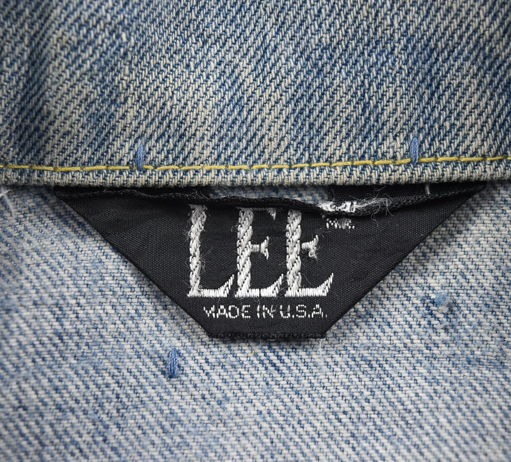 Lee®แท้ อก 41 เสื้อยีนส์ เสื้อแจ็คเก็ตยีนส์ ผู้ชาย ลี สียีนส์ เสื้อแขนยาว เนื้อผ้าดี Made in U.S.A.