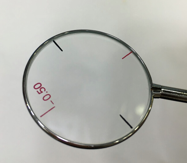 Glasses equipment crossed cylindrical mirror cross mirror flip mirror eleven 50 degrees