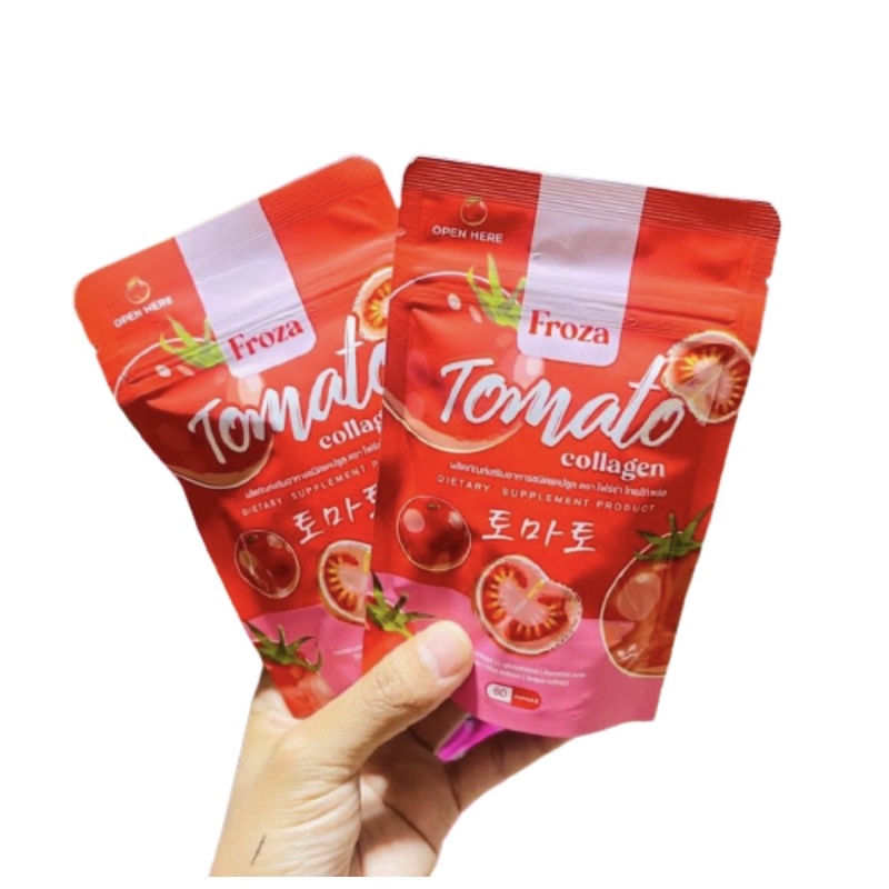 Froza Tomato Collagen 60 cap ผลิตภัณฑ์เสริมอาหาร โฟร์ซ่า มะเขือเทศและคอลลาเจน
