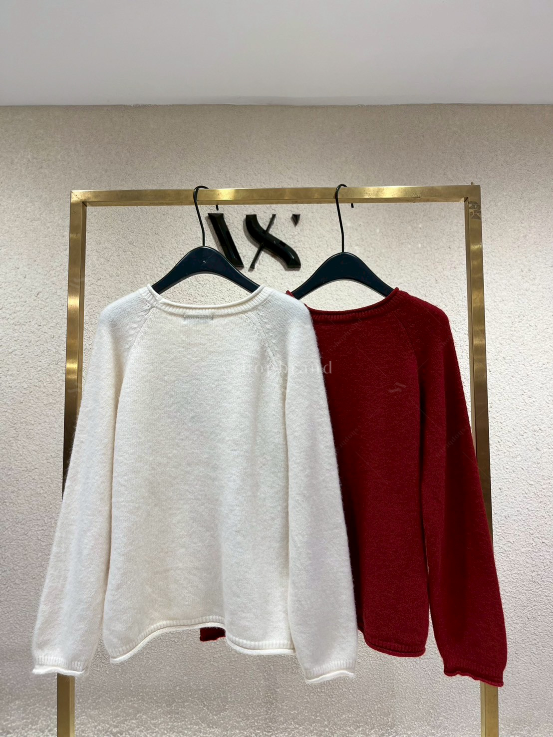 เสื้อไหมพรมแขนยาวปักคริสมาสต์