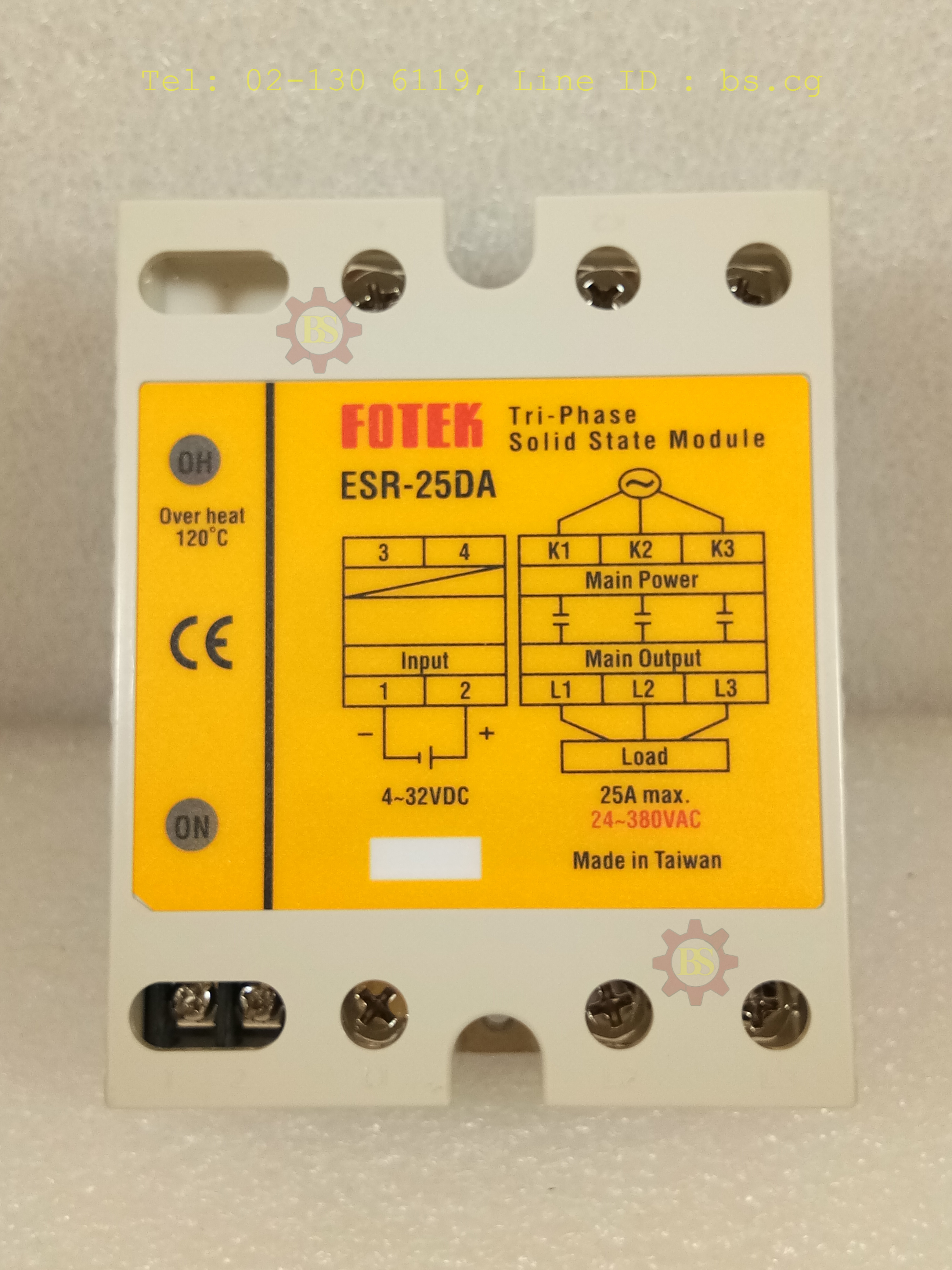 FOTEK : Solid State Module Tri-Phase ESR-25DA
