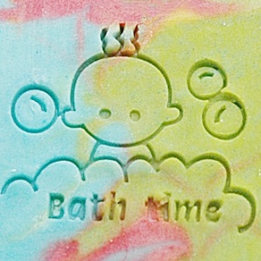 BABY BATH TIME SOAP STAMP 3.5 X 4.5 CM.