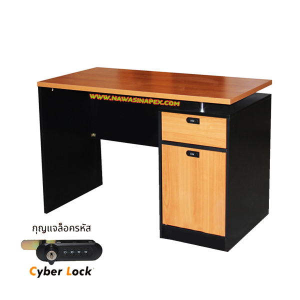 โต๊ะทำงาน ตู้ลิ้นชัก 2 ชั้น ST-DK01 รหัสล็อค