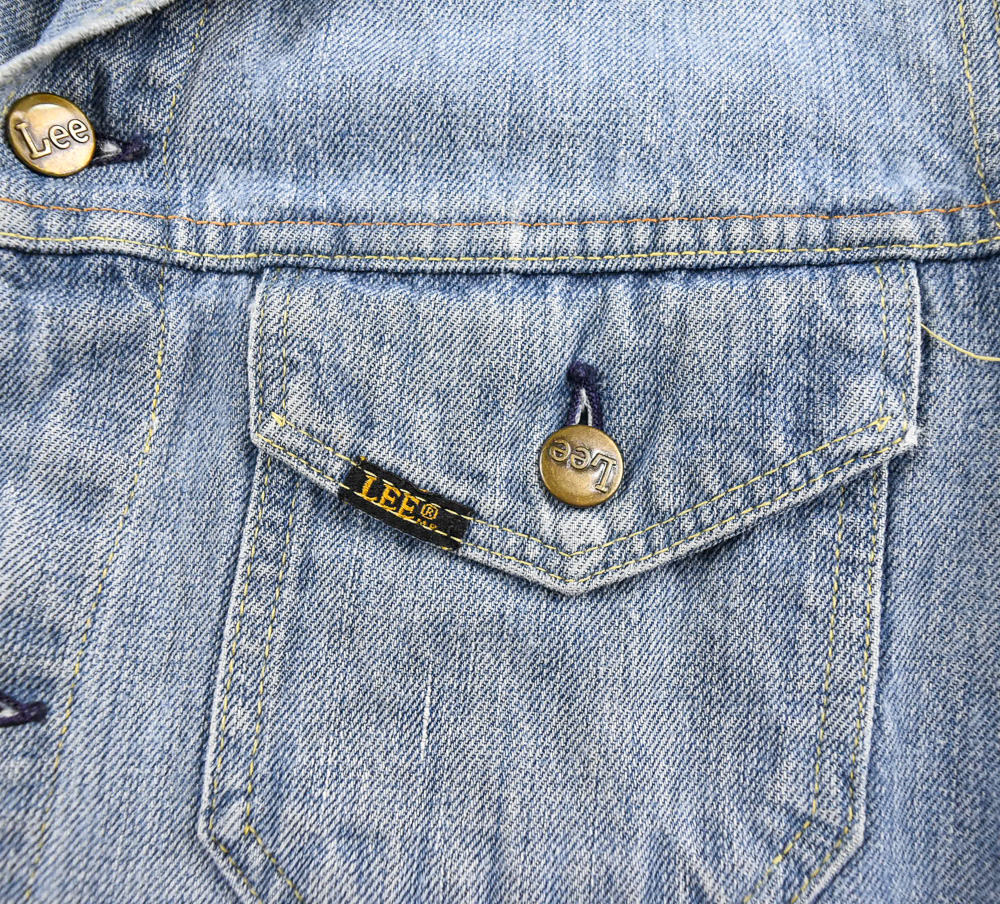 Lee®แท้ อก 41 เสื้อยีนส์ เสื้อแจ็คเก็ตยีนส์ ผู้ชาย ลี สียีนส์ เสื้อแขนยาว เนื้อผ้าดี Made in U.S.A.