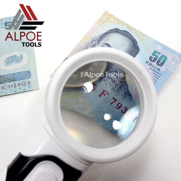 แว่นขยาย แบบด้ามจับ มีไฟ งานถอดหัวได้ รุ่น 773XXB