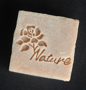 NATURE ROSY SOAP STAMP 4 x 5 CM.