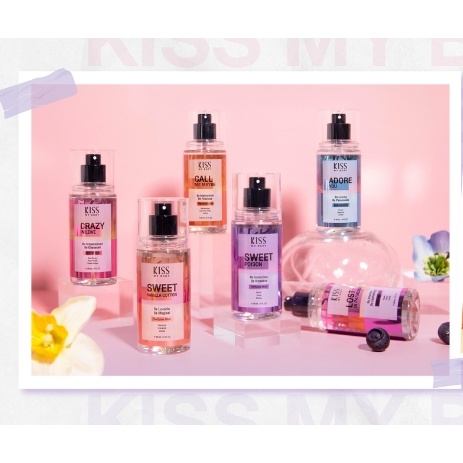 Kiss My Body Perfume Mist สเปรย์น้ำหอม คิส มาย บอดี้ เพอร์ฟูม มิสต์ 88มล. ❤