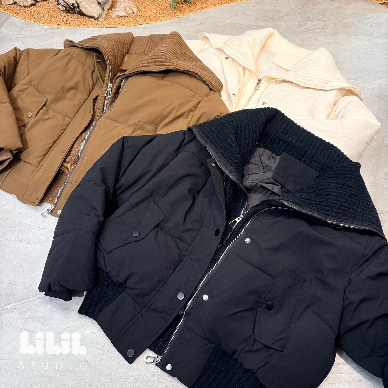 เสื้อแจ็คเก็ตนวมปกไหมพรม ล็อคซิป2ชั้น อุ่นสุดขนเป็ดน้ำหนักเสื้อเบา กระเป๋าข้างมืออุ่นด้วย พร้อมส่งเลยค่ะ #ถ่ายจากสินค้าจริง