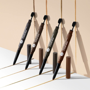 Cathy Doll Soft Brow Pencil & Spoon Brush 0.28 g. เคที่ดอลล์ ดินสอเขียนคิ้ว