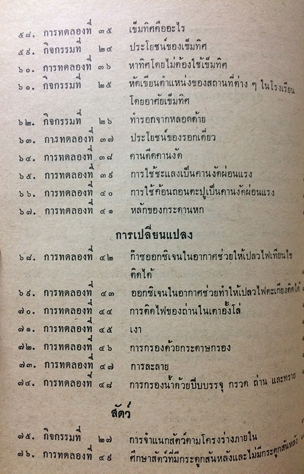 คู่มือการปฏิบัติกิจกรรมและการทดลองการสอนวิทยาศาสตร์เบื้องต้น ชั้นประถมปีที่ 3