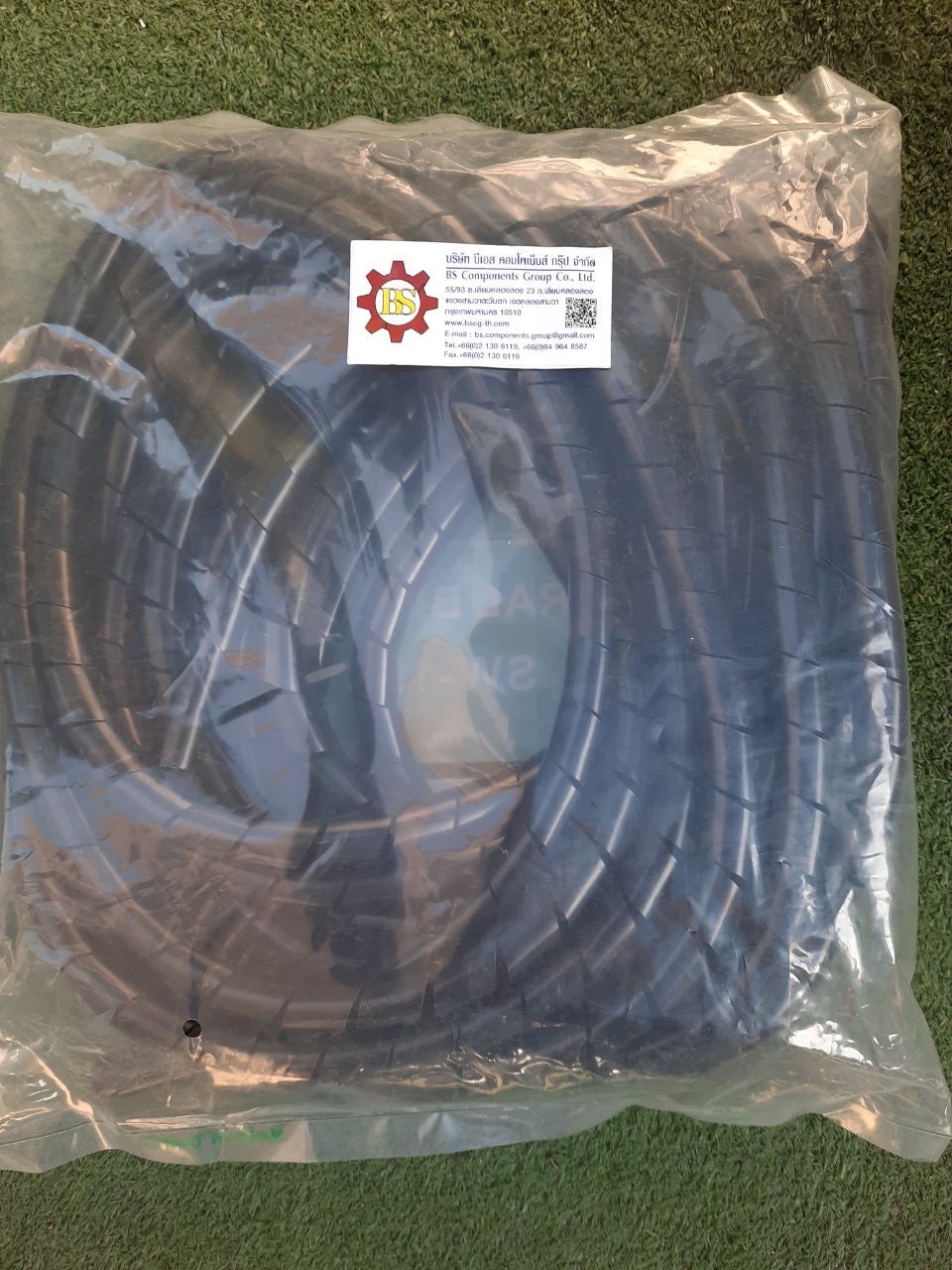 BANDEX : ไส้ไก่ spiral wrap สีดำ SW-19B 10m/pack