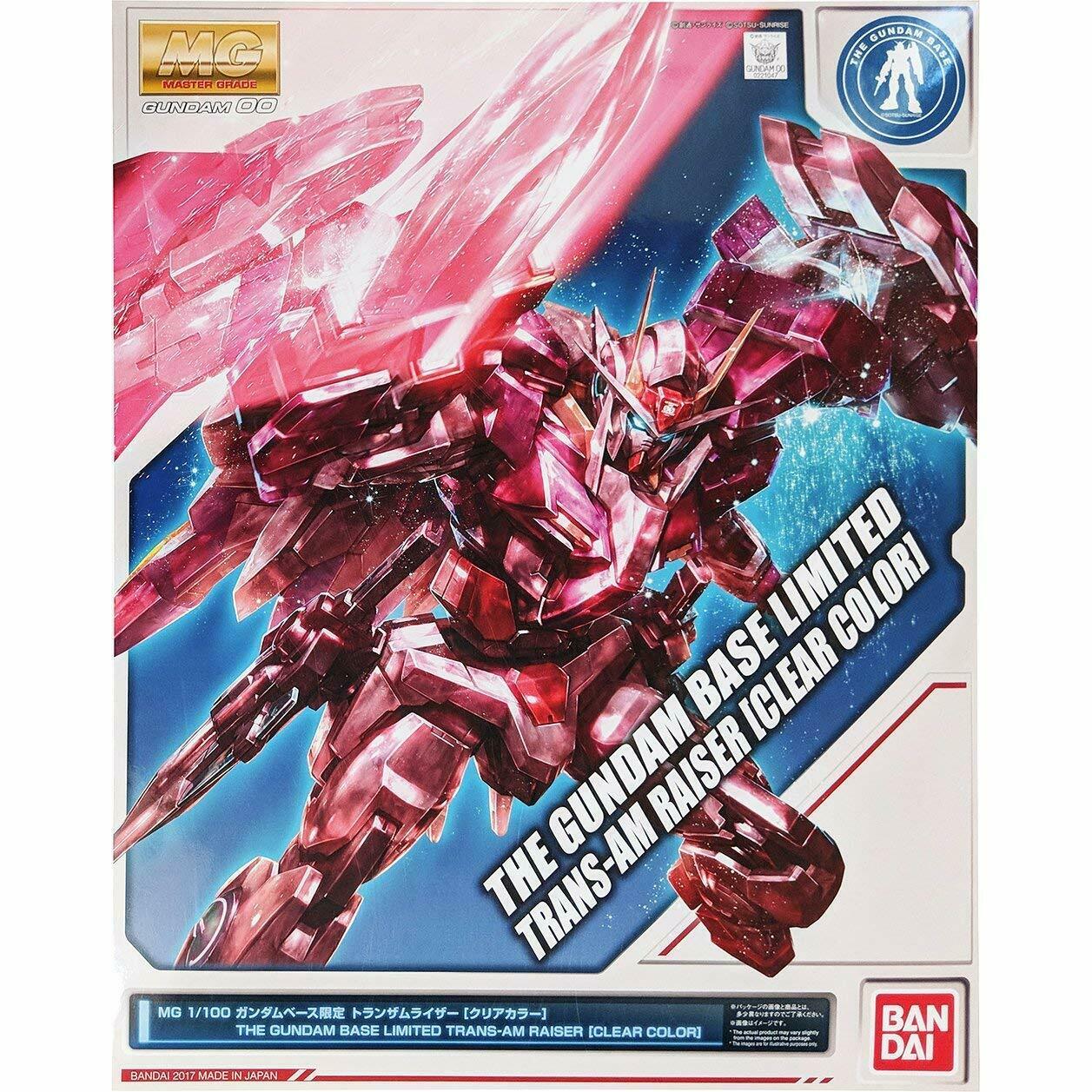 P Bandai MG1/100 00 raiser trans-am Clear Color Gundam base