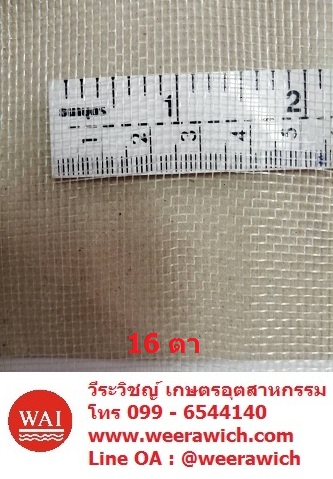 มุ้งขาวกันแมลง 16 ตา