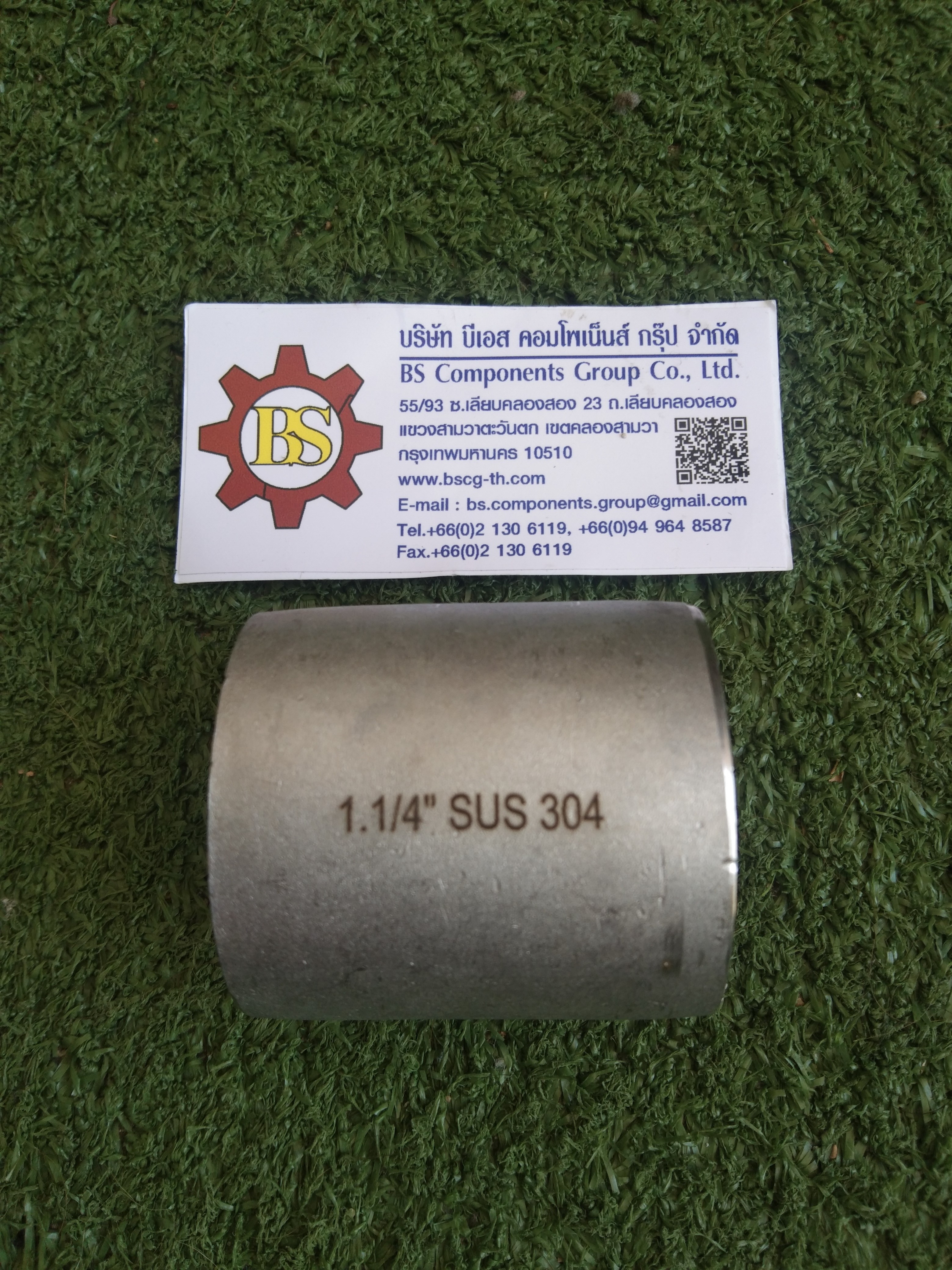 Couping ต่อตรงเกลียวใน SUS304 1.1/4"