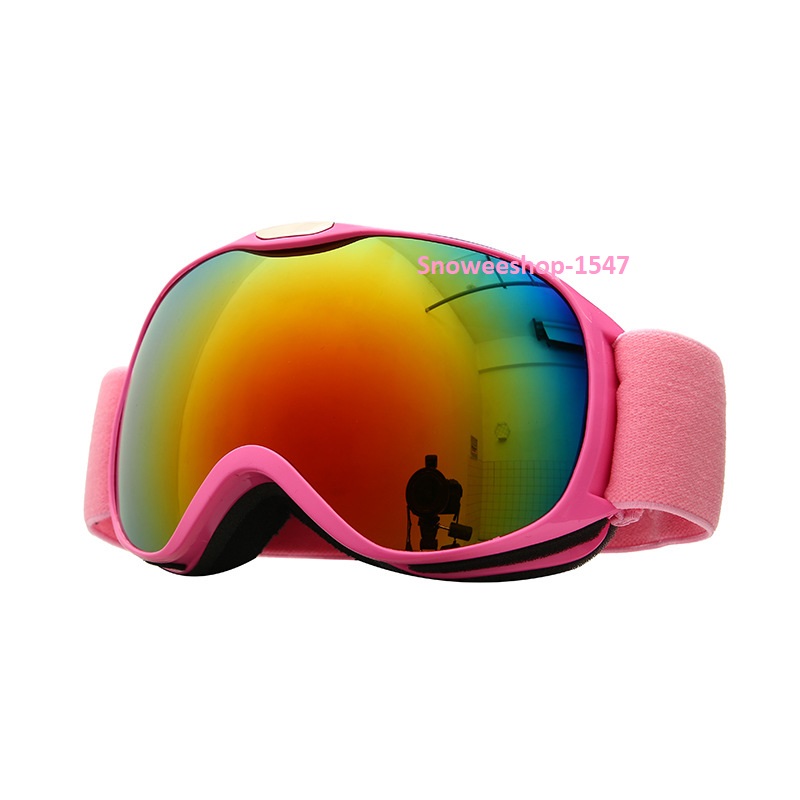 แว่นตาเล่นสกีสำหรับเด็กอายุ4-14ปีแว่นตากันลมและฝุ่น แว่นตากันแดดกันหิมะกรอบ TPU, ฟิล์ม PC เยอรมันเคลือบ REVO, ฟิล์มกันฝ้าสองชั้นจากอิตาลี, ฟองน้ำสามชั้น, แถบยางยืดกำมะหยี่สองด้านมาพร้อม 6 เฉดสีให้เลือก
