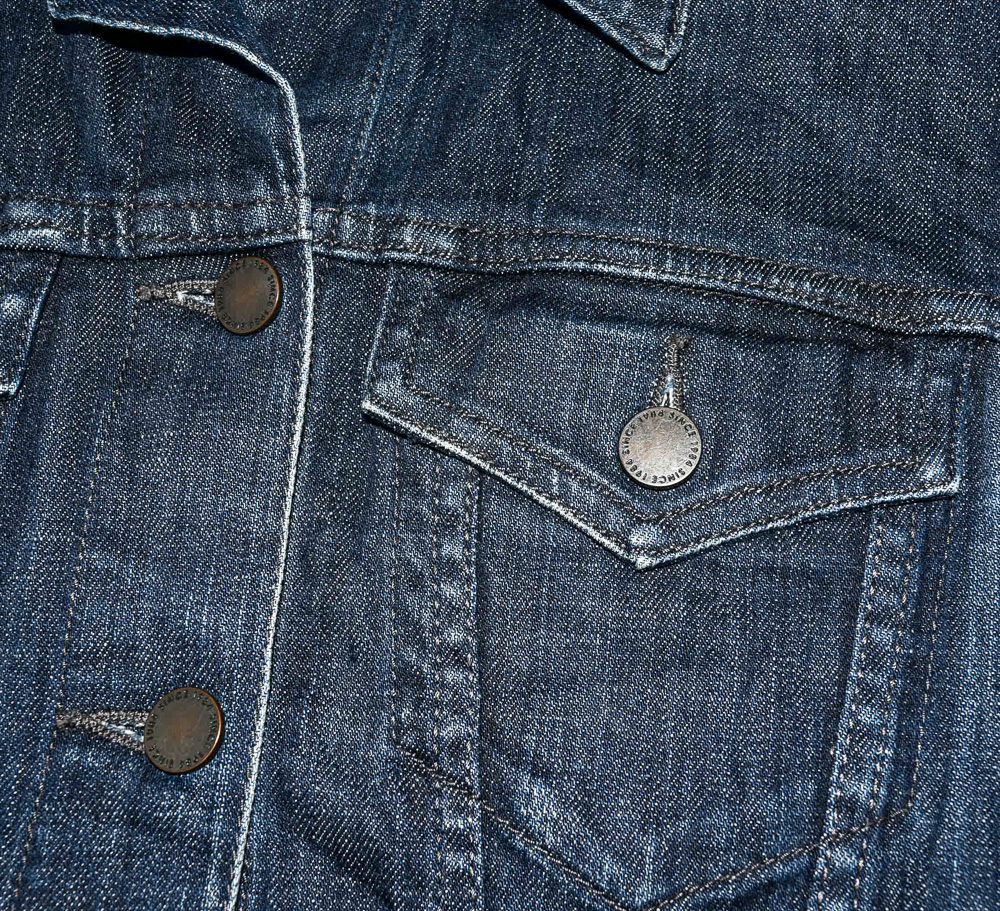 UNIQLO®แท้ อก 38 เสื้อแจ็คเก็ตยีนส์หญิง ยูนิโคล่ สียีนส์เข้ม เสื้อแขนยาว เนื้อผ้าดี