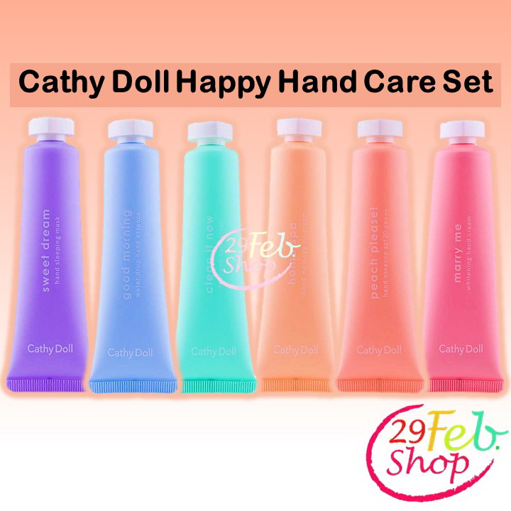 Cathy Doll Happy Hand Care Set ครีมเอสเซนต์บำรุงมือและเล็บ เคที่ดอลล์