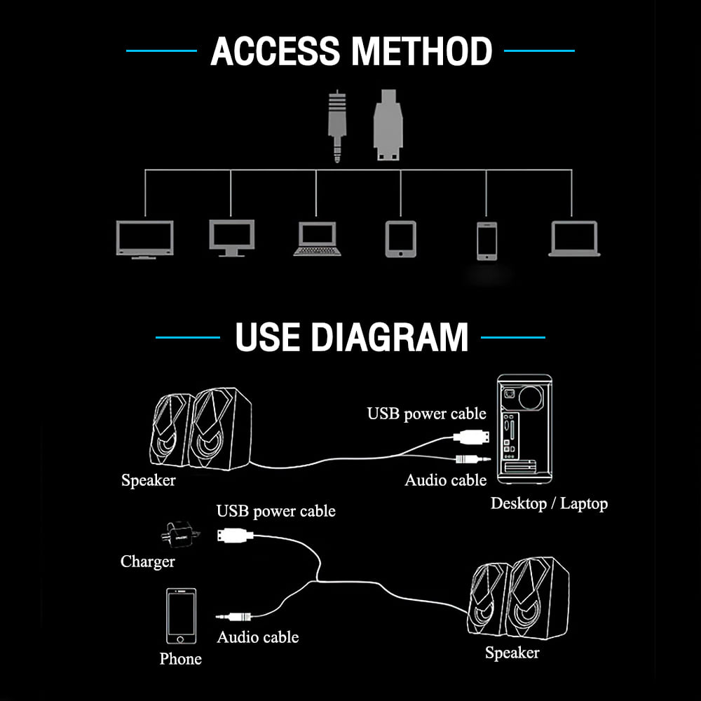 SP-569 OKER SPEAKER 2.1 มีไฟ USB RGB SP-OK-20-569BK
