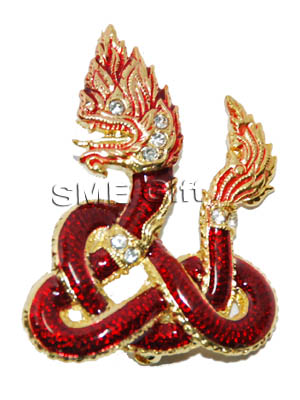 พญานาค (สีแดง) หางพันเกลียว 000239 ชิ้น