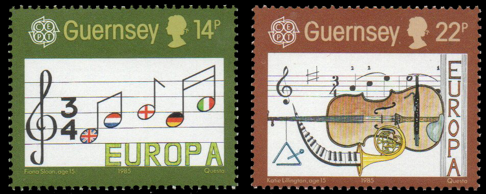 1985 EUROPA Stamps - European Music Year