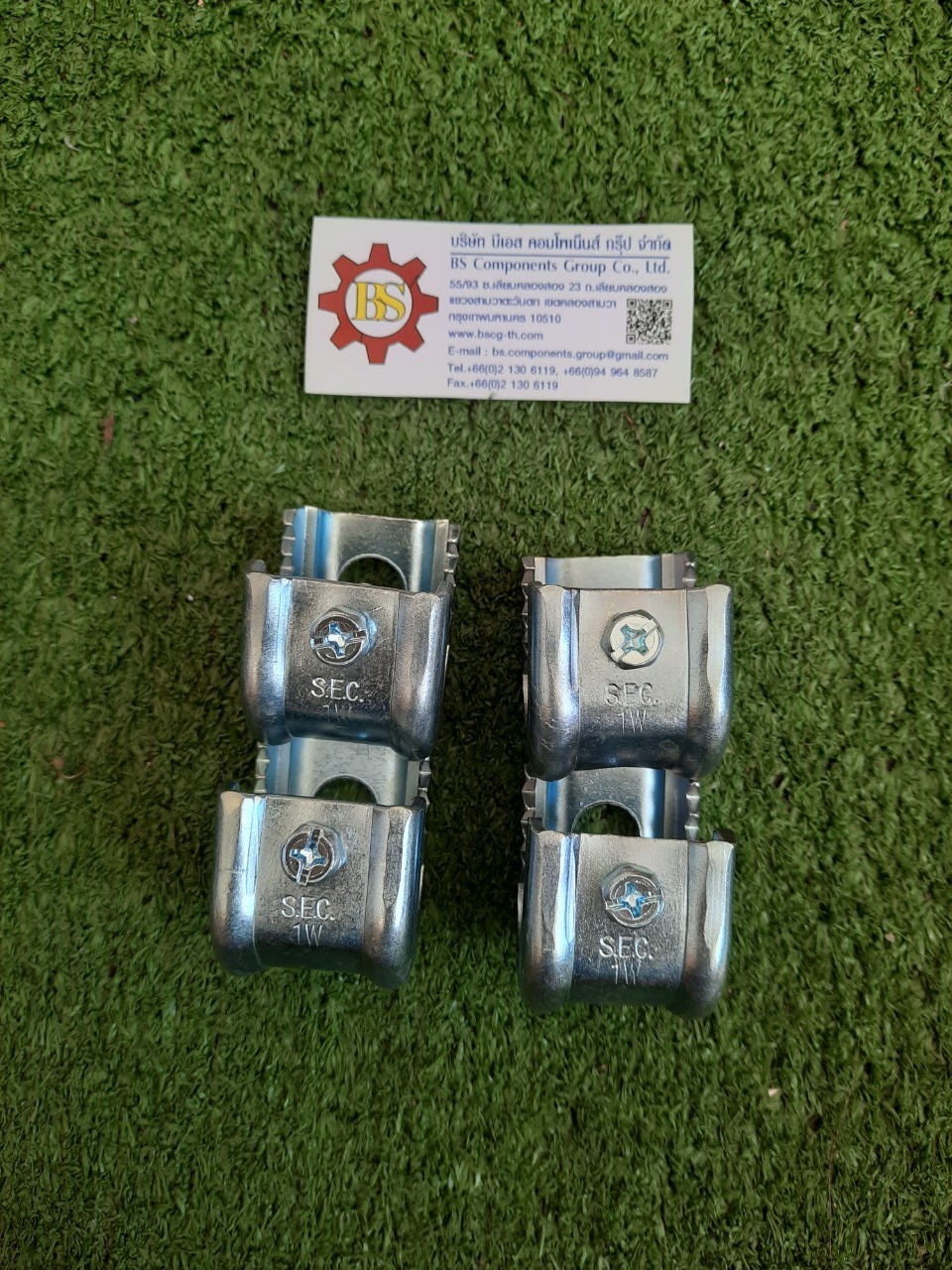 แคล้มฟันจระเข้ เบอร์ 1W ชุบขาว (beam clamp) 5-20mm.