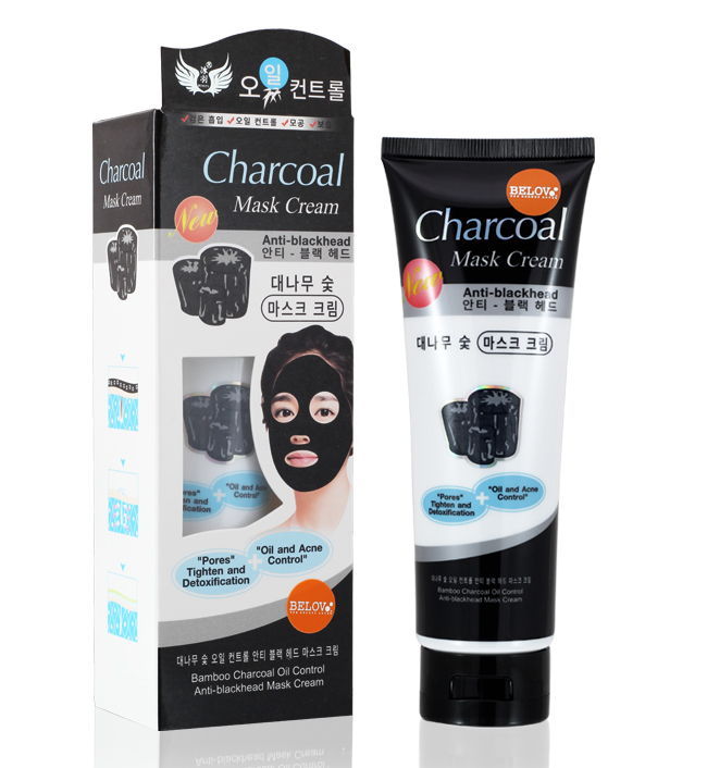 BINGYU BAMBOO CHARCOAL ANTI-BLACKHEAD MASK CREAM 130กรัม