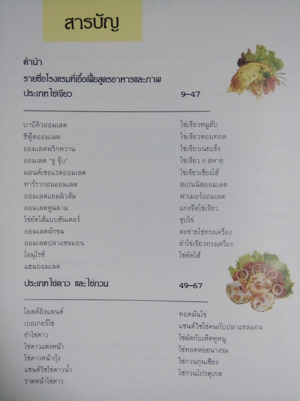 อาหารไข่รวมรส (เล่มใหญ่)