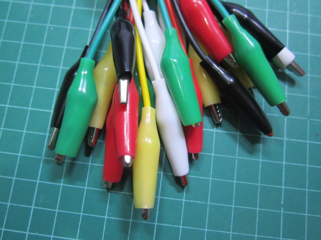 สายจระเข้หัวคู่หัวสาย DIY สายทดสอบ / สายซ่อมแซมยาวรวม 50 ซม. แดง/ดำ/เหลือง/เขียว/ขาว 5สีรวม 10เส้น/1ชุด