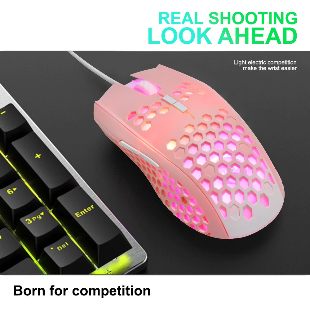 OKER GM-56 MOUSE MACRO USB 7D LED 6400DPI ESPORTS SKU-02949